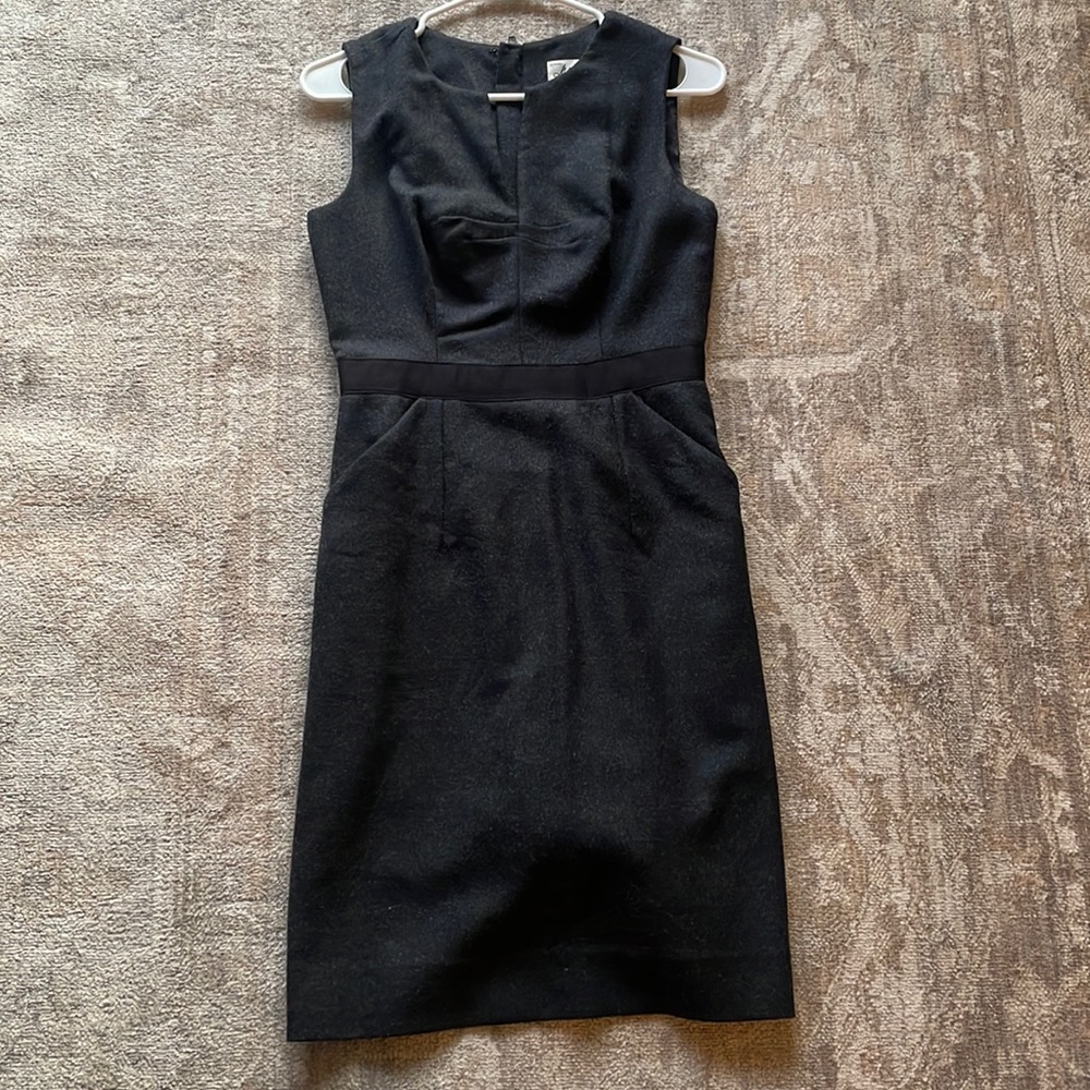 Charcoal Gray Sheath Dress